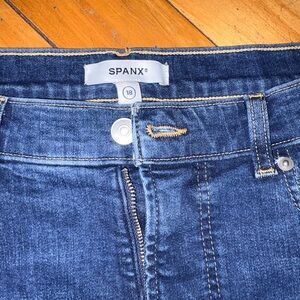 SPANX Women's Dark Indigo Stretch Denim Jeggings